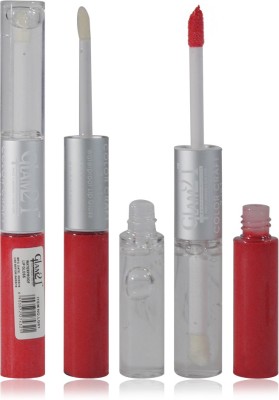Flipkart - Glam 21 2in1 Longlasting Waterproof Red Lip Gloss Pack of 1(11 g, LG-14)