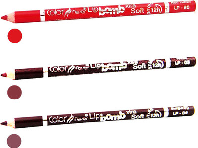 

Color Fever Hot Color Lip liner Combo 4-5-20(Multicolor,)