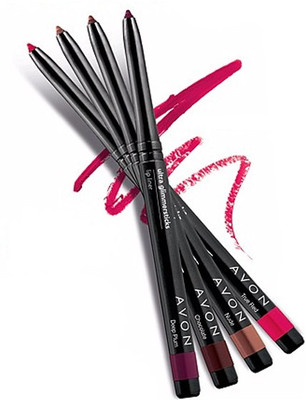 

Avon Ultra Color Glimmersticks Lip Liner (set of 4 different shades)(True Red, Nude, Chocolate, Deep Palm)