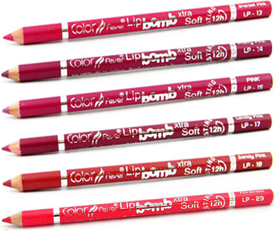 Color Fever Pink Colour Lip Liner Pencil 00 262 Multicolor, Color Fever Lip Liner