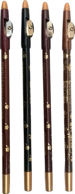 

Brndey ADS Lip and Eye Liner Pencil set of 4(Dark Brown, Black, Brown, Maroon)