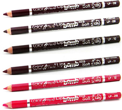 

Color Fever Red Colour Lip Liner Pencil 00 187(Multicolor,)