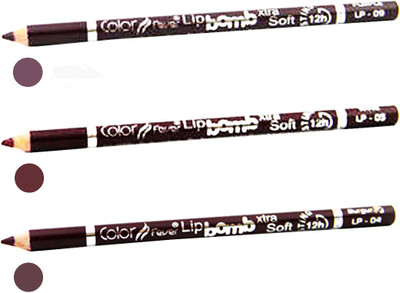 

Color Fever Hot Color Lip liner Combo 4-5-9(Multicolor,)