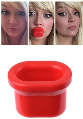 

Kelley Super Sexy Lips Fuller Plumper Natural Enhancer Medium Size Beauty Makeup Plumping Device(Red)