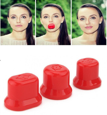 

Kelley Hot Sale Super Sexy Lips Fuller Plumper Natural Enhancer 3 Sizes Oval Small Medium Large Round Beauty Makeup Plumping Device(Red)