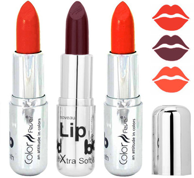 

Color Fever Reddish Orange Color Lipstick 154201624(Multicolor,, 12.6 g)