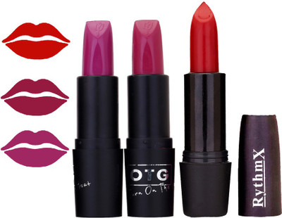 

Rythmx OTG Fancy Pink,Loutas Pink,Red,Colour Shades Lipstick(1288 Multicolor)