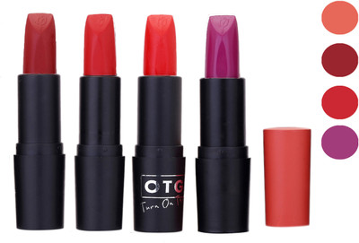 

OTG Colour Show Hot Lipstick 124(Maroon-Brick Red-Peach-Purple)