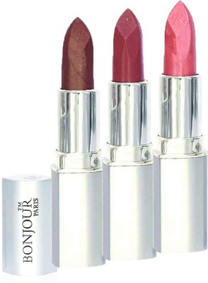 

Bonjour Paris Professional 001 Coffee,Mauve,Light Pink Lipstick(Coffee, Mauve, Light Pink, 11.4 g)