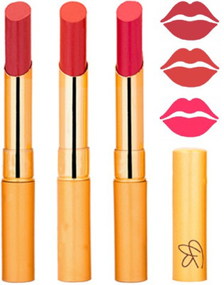 

Rythmx Mauve+Reddish Orange+Rani Color Lipstick Combo 322(Multicolor,)