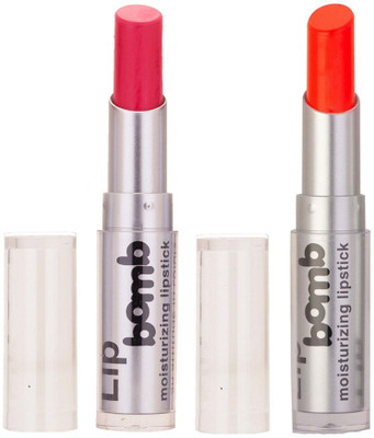 

Color Fever Creamy Matte Limited Offer77160418Pink, Neon Orange Lipstick Set(Pink, Neon Orange, 6.4 g)