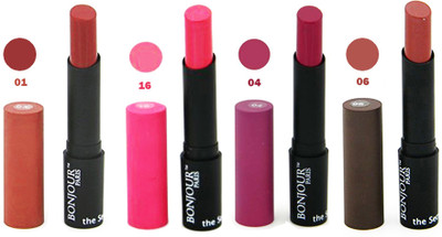

Bonjour Paris Creamy Matte Lipstick 0502165 A(Pink, Nude, wild Rose, Mauve, 14 g)