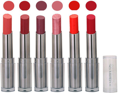 Rythmx Color Show Creamy Matte Lipstick (Pack of 6) 498(Peach)