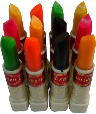 

TenoTen Fruit Juice Vitamin C Changeable Color Lipstick- 12STUU(Multicolor)