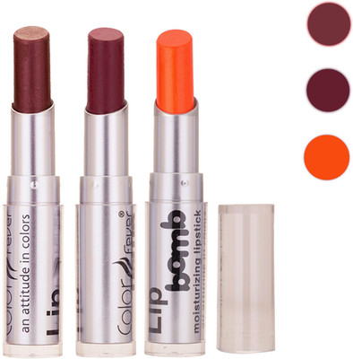 

Color Fever New Delhi Girls Selected Color Lipstick 81(Brown, Wine, Neon Red, 9.6 g)
