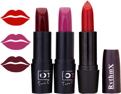 

Rythmx OTG Jamni,Lotous Pink,Deep Red,Colour Shades Lipstick(1286 Multicolor)
