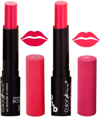 

Color Fever Pink Creamy Matte Offer Lipstick Set-11-16(Pink, 7 g)