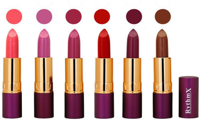 

Rythmx Long Lasting Lipstick (Pack of 6) 1822(Sahde-0125)