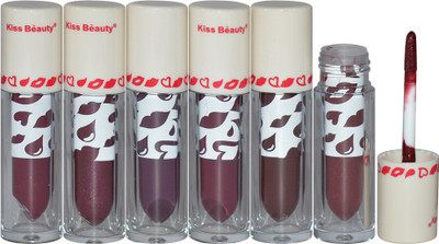 

Kiss Beauty Liquid Lipstick Pack of 6(THPO-A1, 7 ml)