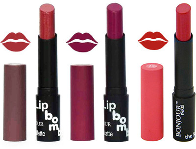 

Bonjour Paris Super Matte Lipstick Combo 194(Multicolor,, 10.5 g)