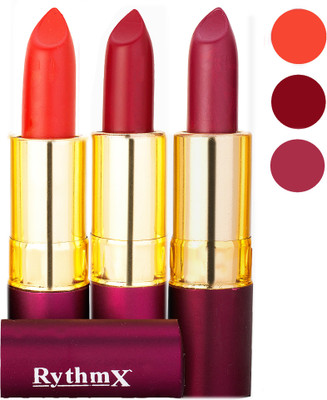 

Rythmx Matte Lipstick Combo 415 416 433(Multicolor,)