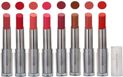 

Rythmx Rich Shades Smooth Matte Lipstick (Pack of 8) 549(Rich Browny,Pink,Peach,Rani Pink,Mauve,Copper Borwn,Musted,Red)
