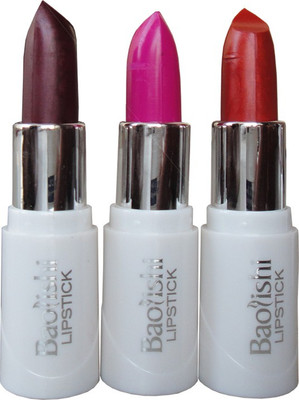 

Baolishi Long Lasting Lipstick-JH-Set of 3(Multicolor)