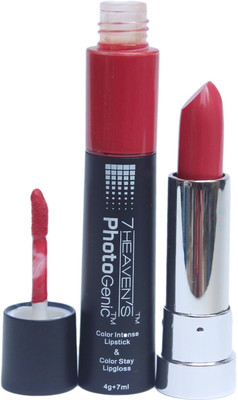 

7 Heaven's Color Intense Lipstick & Color Stay Lip Gloss(Glamour, 7 ml)