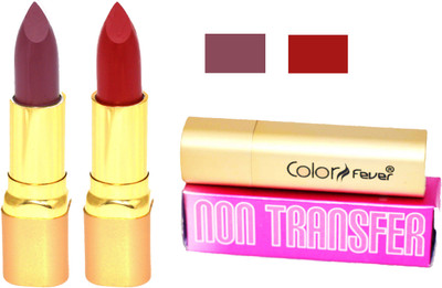 

Color Fever Lipstick Plum Set 186(Dark Red, Plum, 8.4 g)