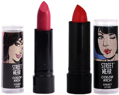 

Street Wear XoXo & Very Vampire Setof2 Lipstic(Multicolor, 4 g)