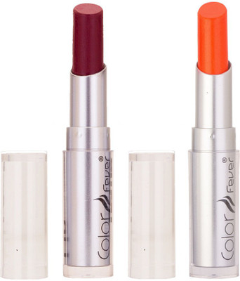 

Color Fever Creamy Matte Limited Offer77160109wine Shine, Neon Orange Lipstick Set(wine Shine, Neon Orange)