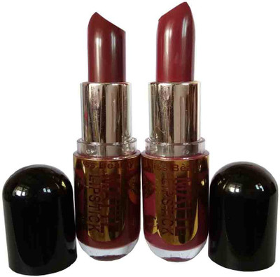 

Kiss Beauty Long Lasting Lipstick and Set of 2(Multicolor)