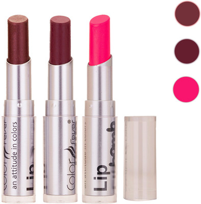 

Color Fever New Delhi Girls Selected Color Lipstick 78(Brown, Wine, Neon Pink, 9.6 g)