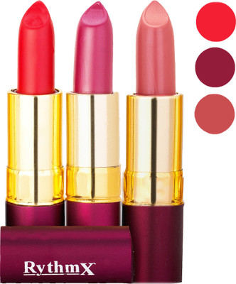 Rythmx Matte Lipstick Combo 413 431 436(Multicolor,)
