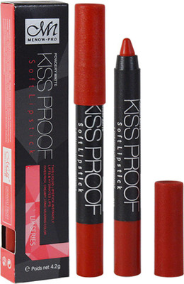 

MN Powdery Matte Kiss proof Soft Matt Red Lipstick Pack of 1(PG, 4 g)