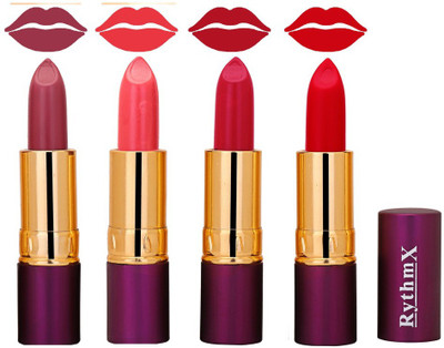 

Rythmx Voilet Purple,Pink,Mazanta,Red Color Combo Lipstick 5108(Multicolor)
