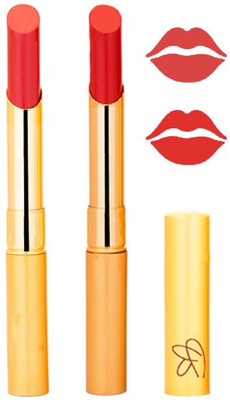 

Rythmx Reddish Orange+Red Color Lipstick Combo 208(Multicolor,)