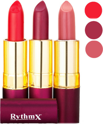 

Rythmx Matte Lipstick Combo 413 416 436(Multicolor,)