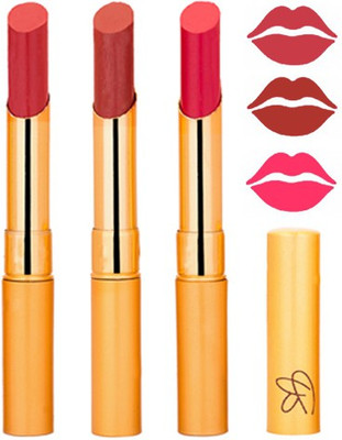 

Rythmx Mauve+Brik Red+Magenta Color Lipstick Combo 332(Multicolor,)