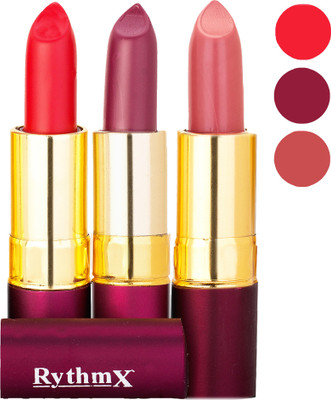 

Rythmx Matte Lipstick Combo 413 429 436(Multicolor,)