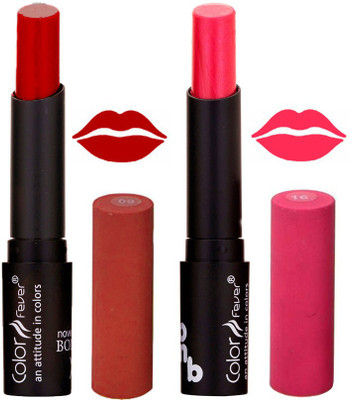 

Color Fever Red Creamy Matte Lipstick-09-16(Red, Pink, 7 g)