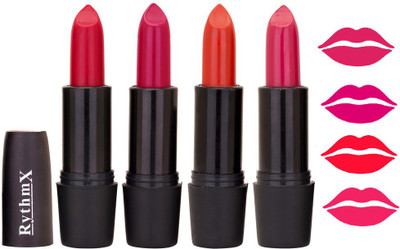 

Rythmx Rich Cream Red ,Mazanta ,Orange ,Pink Shades Lipstick(Red ,Orange ,Pink 11, 16 g)