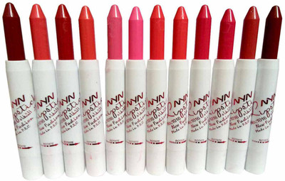 

NYN New Fashion Lipstick set of 12NMHY(Multicolor, 4.2 g)