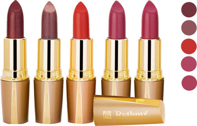 

Rythmx Creamy Matte Lipstick 2207201619 Light Red, Neon Pink, Brown, Light Brown, Pink Lipstick(Brown, Purple, Maroon, Red)