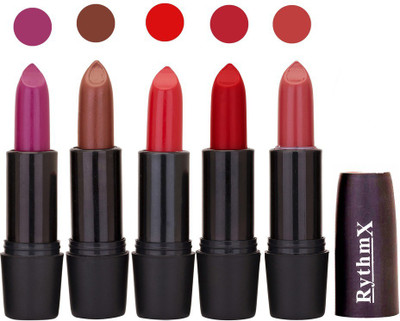 

Rythmx Hi-Defination Matte Lipstick (Pack of 5) 2156(Multicolor,)