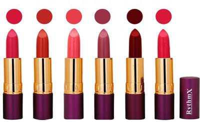 

Rythmx Long Lasting Lipstick (Pack of 6) 1817(Sahde-0120)
