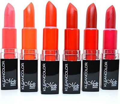 

Kleancolor Madly Matte Set Vivid Red Melon Orange + Free Earring LS1884(Multicolor, 6 g)