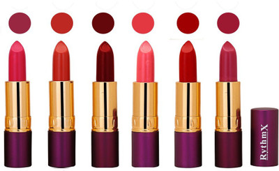 

Rythmx Long Lasting Lipstick (Pack of 6) 1816(Sahde-0119)
