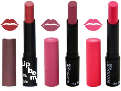 

Bonjour Paris Super Matte Lipstick Combo 171(Multicolor,, 10.5 g)