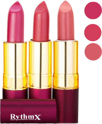 

Rythmx Matte Lipstick Combo 411 431 436(Multicolor)